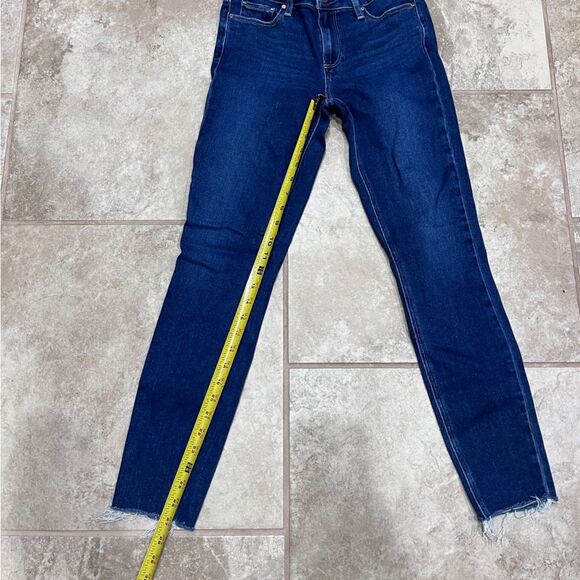 Paige Anthropologie Verdugo Ankle Skinny Raw Hem Jeans Size 27 - Picture 7 of 14